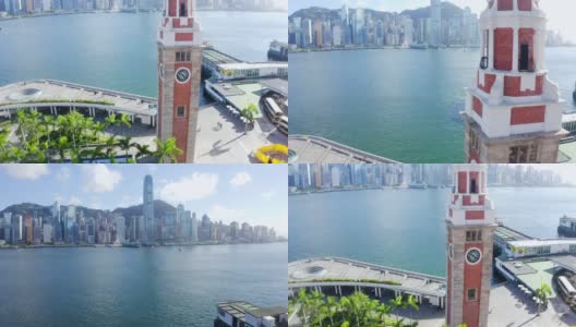 中国-东亚，香港，香港岛，九龙半岛，维多利亚港-香港高清在线视频素材下载