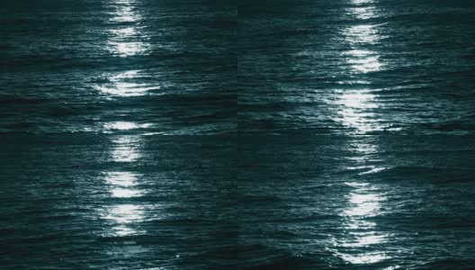 海上的月光，可循环使用高清在线视频素材下载