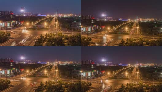 时光流逝——北京夜间交通(WS HA Panning)高清在线视频素材下载