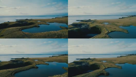 冰岛Thingvellir鸟瞰图高清在线视频素材下载