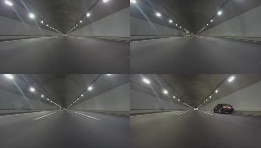 隧道驾驶-超低角度-高清在线视频素材下载