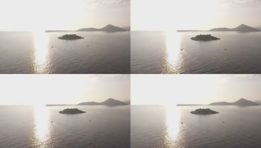 无人机拍摄的科托湾马穆拉岛高清在线视频素材下载