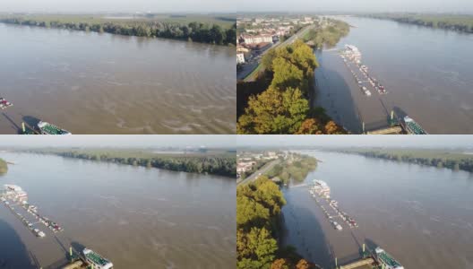 波河洪水，博雷托2020年，意大利高清在线视频素材下载