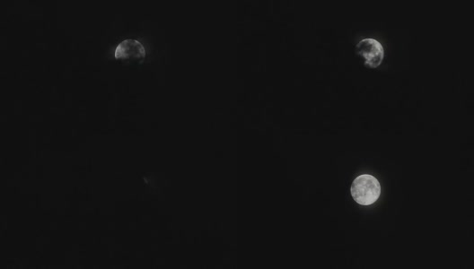 乌云遮住的满月高清在线视频素材下载