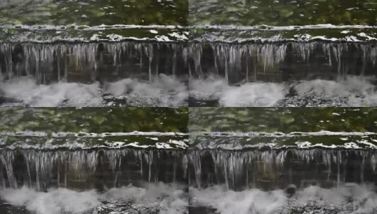 瀑布在公园高清在线视频素材下载