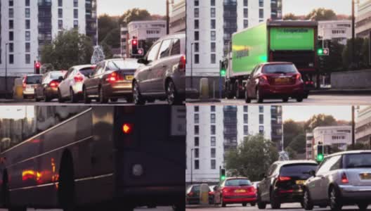 街上的车流:催我们:人们开车回家高清在线视频素材下载