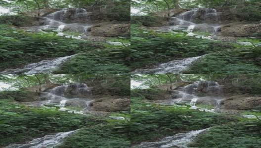 萨尔托瀑布，新莱昂，墨西哥高清在线视频素材下载