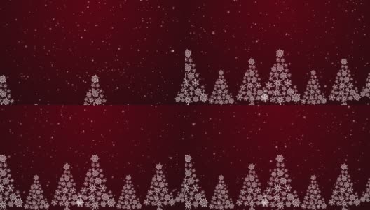 以圣诞、新年和寒假为主题的Snow Flat Loop背景动画。高清在线视频素材下载