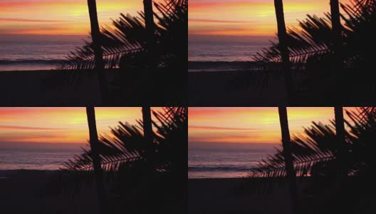加州日落的慢镜头高清在线视频素材下载