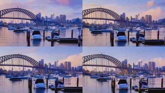 悉尼，新南威尔士，澳大利亚的天际线高清在线视频素材下载