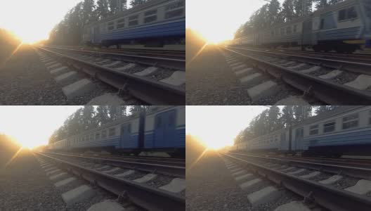 火车。去乌克兰的旧火车高清在线视频素材下载