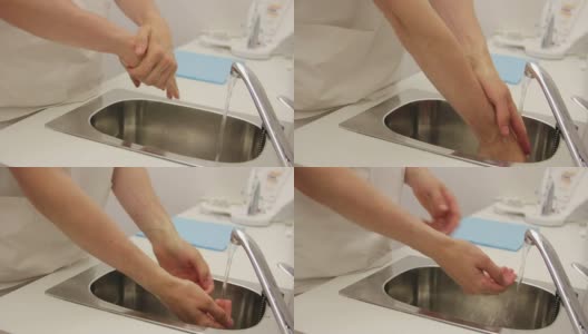 外科医生洗手高清在线视频素材下载