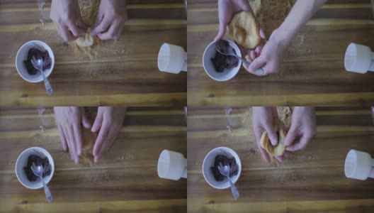 手工制作月饼高清在线视频素材下载