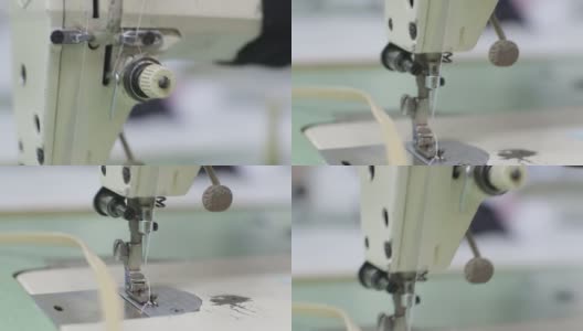 服装厂-缝纫机高清在线视频素材下载
