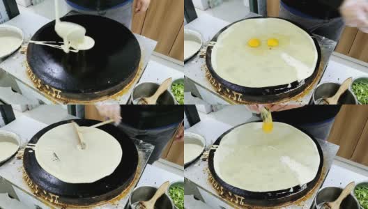 天津煎饼高清在线视频素材下载
