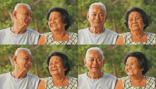 快乐的亚洲老年夫妇高清在线视频素材下载