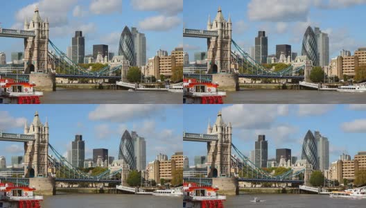 T/L塔桥和伦敦城高清在线视频素材下载