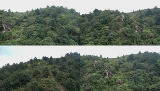 从缆车上俯瞰大屿山的香港美景高清在线视频素材下载