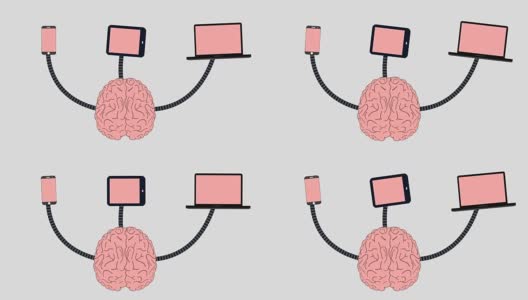 媒体将信息输入大脑高清在线视频素材下载