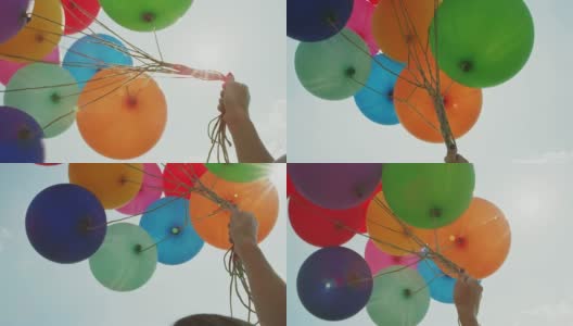 气球在字符串高清在线视频素材下载
