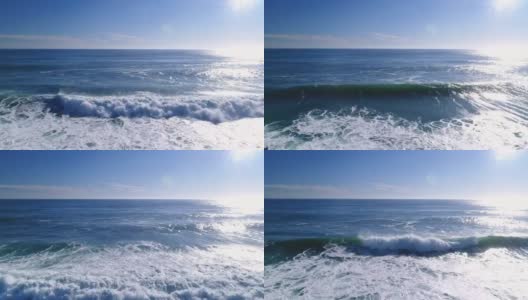 海洋中的波浪高清在线视频素材下载