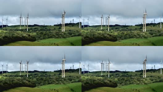 哥斯达黎加乡村:风车高清在线视频素材下载