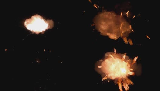 火球爆炸，慢镜头高清在线视频素材下载