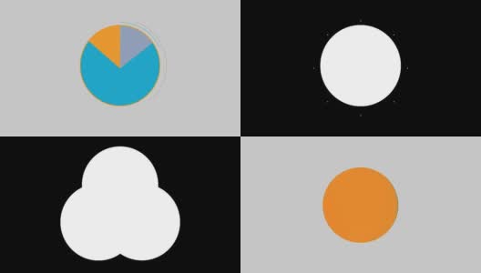 圆图流程图，3结果圆，演示(含alpha)高清在线视频素材下载