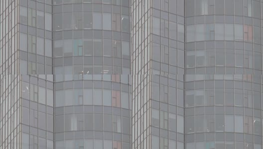办公大楼的窗户。在摩天大楼的商业中心高清在线视频素材下载