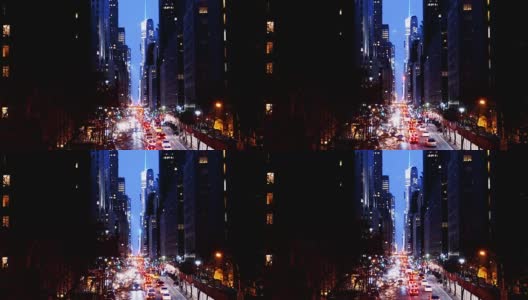纽约—2017年12月28日:第42街西望的中央车站圣诞装饰视频高清在线视频素材下载