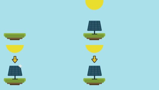 太阳能板接收能源高清动画高清在线视频素材下载