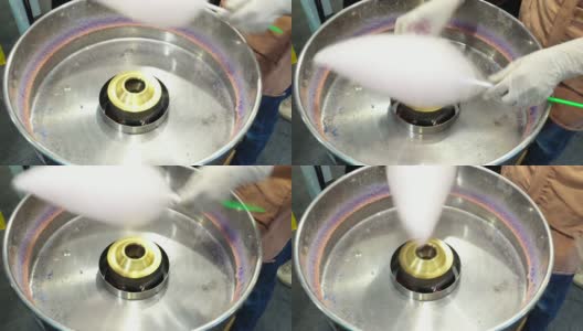 棉花糖机，制作棉花糖高清在线视频素材下载
