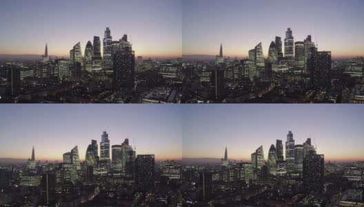 伦敦金融城，金融区，英国高清在线视频素材下载