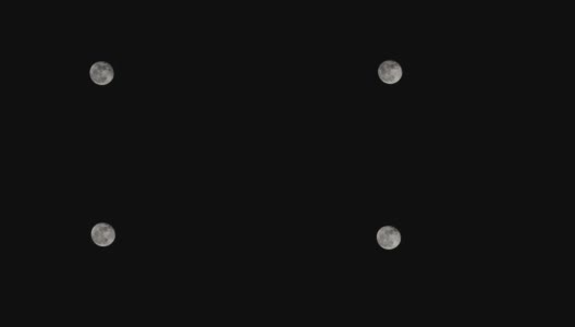 乌云密布之夜的满月高清在线视频素材下载