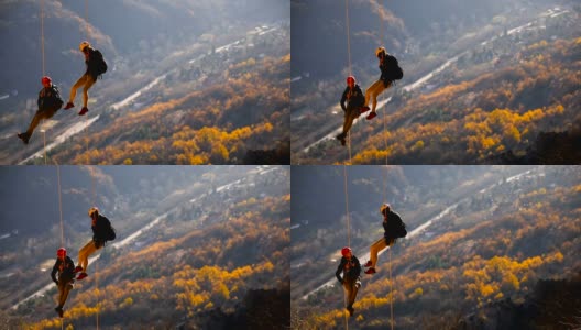 这对夫妇参加了珠峰登山队高清在线视频素材下载