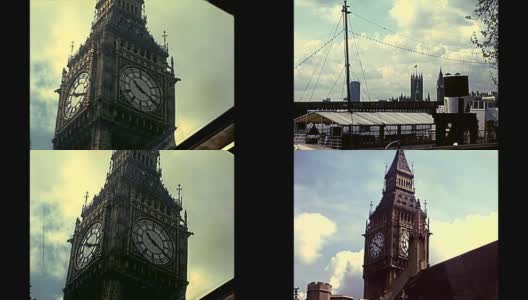 伦敦的大本钟钟楼高清在线视频素材下载
