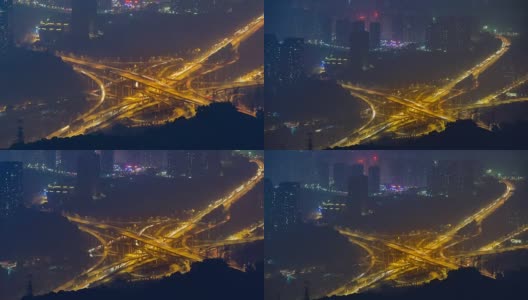 中国重庆立交桥上的交通高清在线视频素材下载