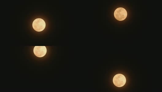 满月升起，时间流逝(秋分)拍摄于2018年12月23日。高清在线视频素材下载
