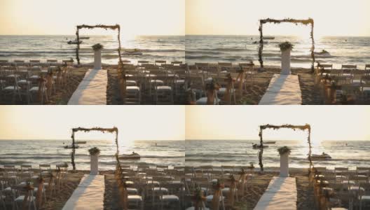 海滩上的婚礼高清在线视频素材下载