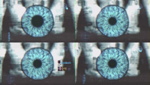 人的人工智能识别眼指系统高清在线视频素材下载
