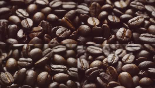 旋转咖啡豆，4K高清在线视频素材下载