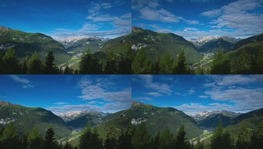 Cortina d Ampezzo和Dolomiti岩石高清在线视频素材下载
