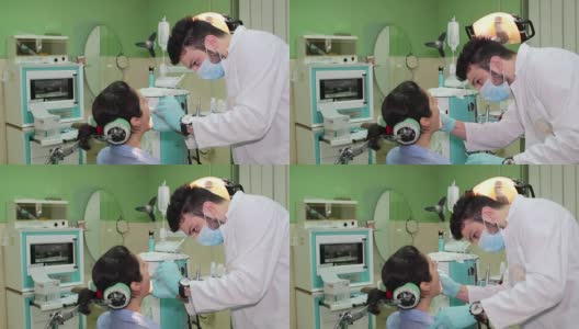 在牙科诊所修复牙齿高清在线视频素材下载