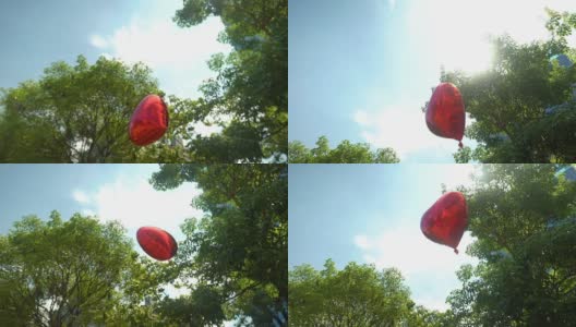 心形的气球高清在线视频素材下载