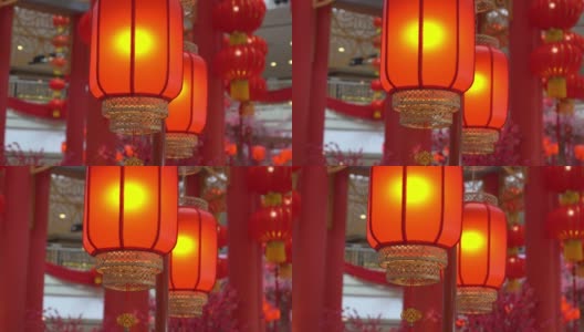 中国红灯笼LED。高清在线视频素材下载