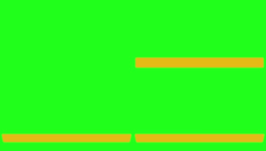 黄色动画下三分之一-绿色屏幕- 60帧/秒-高清高清在线视频素材下载