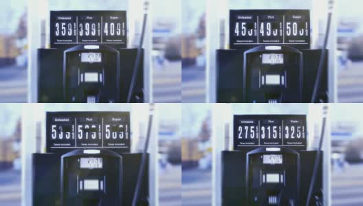 动画燃油泵价格标志广角高清在线视频素材下载