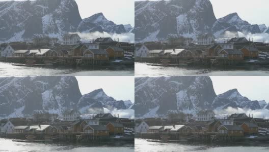 挪威罗浮敦群岛的景观。高清在线视频素材下载