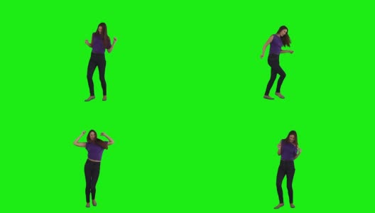黑发女人在跳舞高清在线视频素材下载