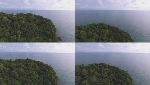 飞越热带岛屿和无限海洋，航拍视频高清在线视频素材下载